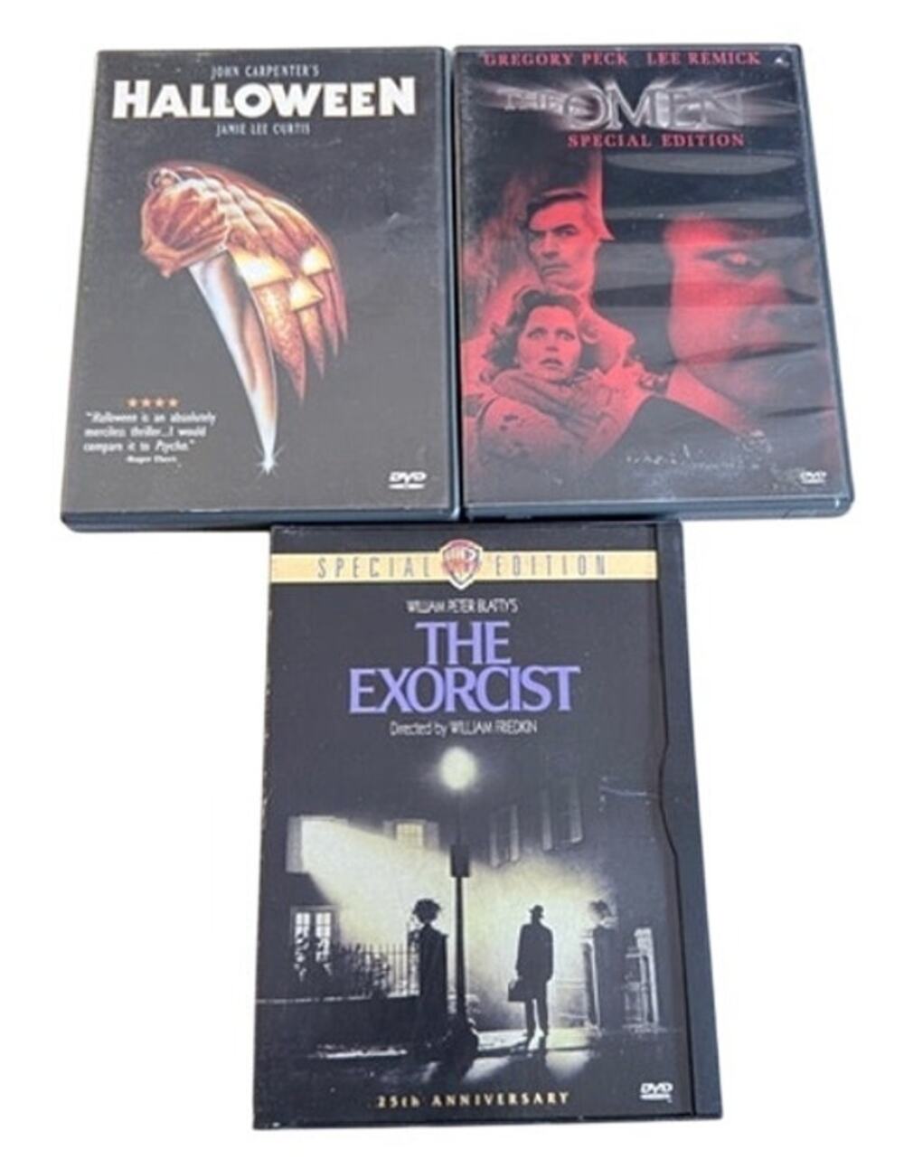 Horror DVD Lot Halloween Exorcist Omen Classic Cult Scary Movies